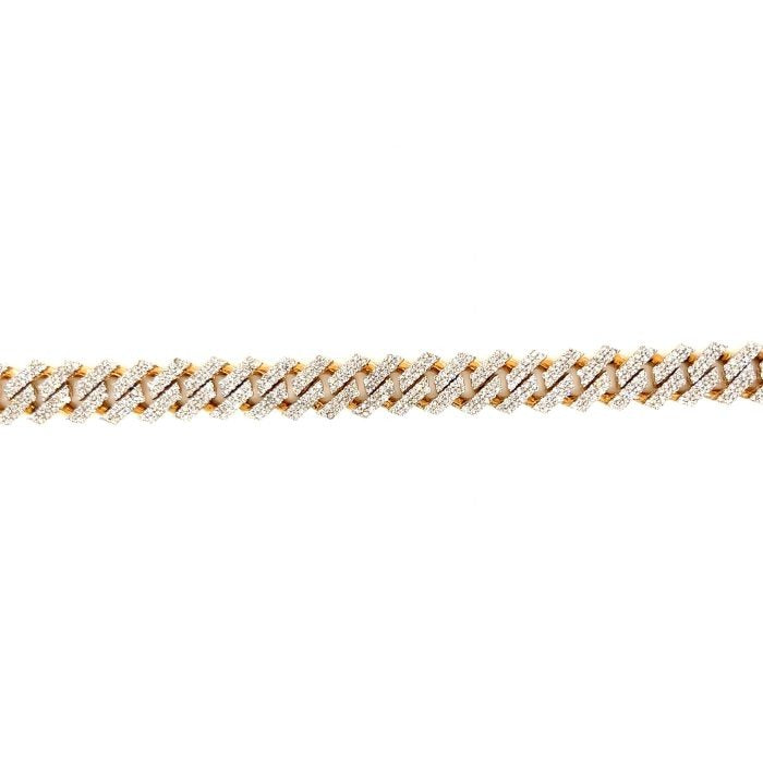 10K Yellow Gold Moissanite Cuban Bracelets